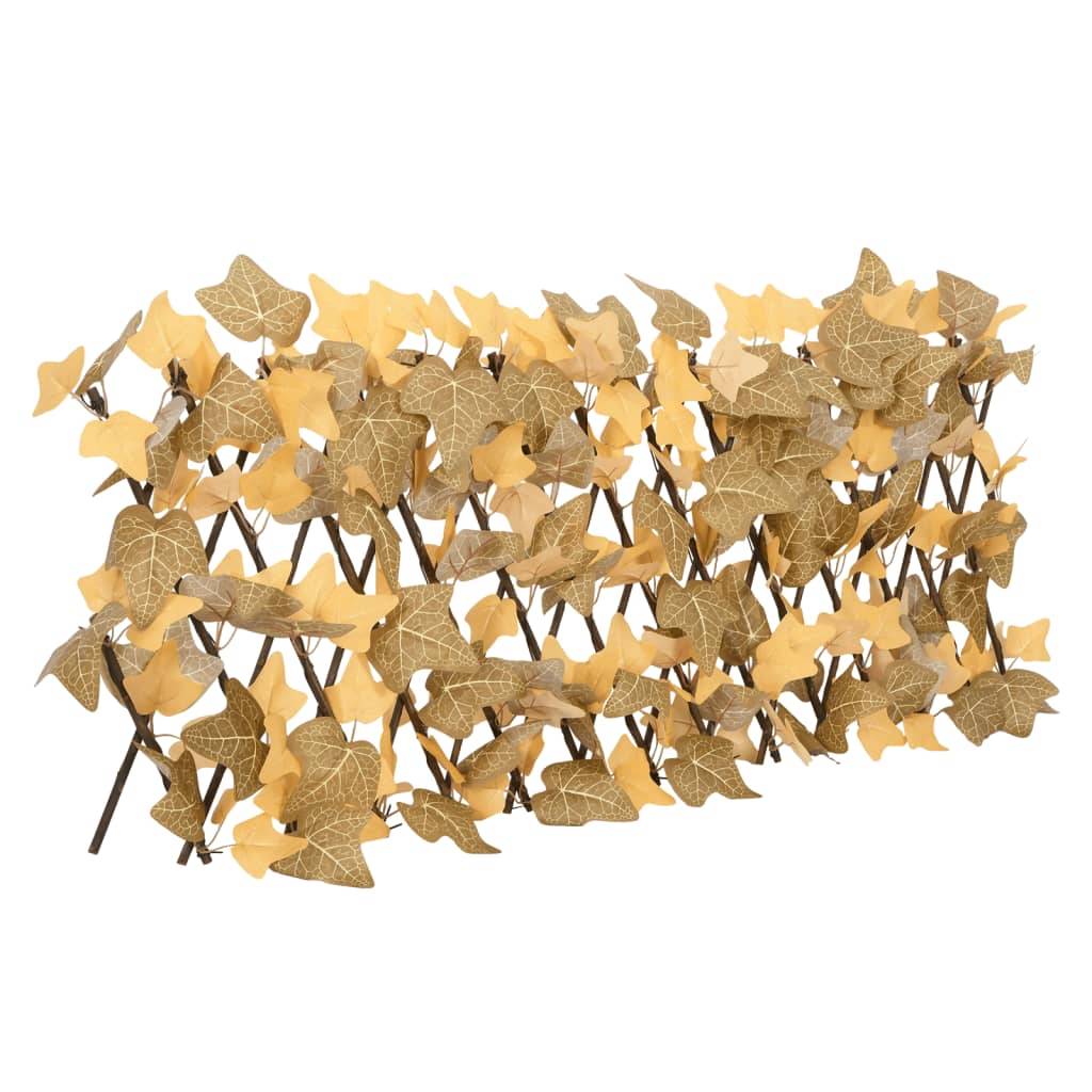 Treillis feuille d'érable artificiel PVC bois orange 30 x 40 cm - PANGIVO - Image 2