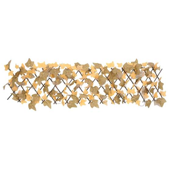 Treillis feuille d'érable artificiel PVC bois orange 30 x 40 cm - PANGIVO - Image 4