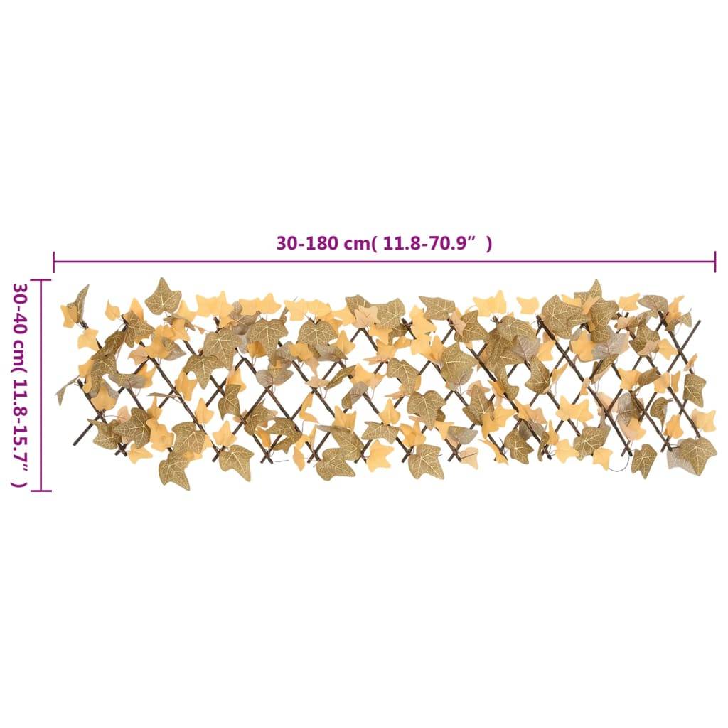 Treillis feuille d'érable artificiel PVC bois orange 30 x 40 cm - PANGIVO - Image 7