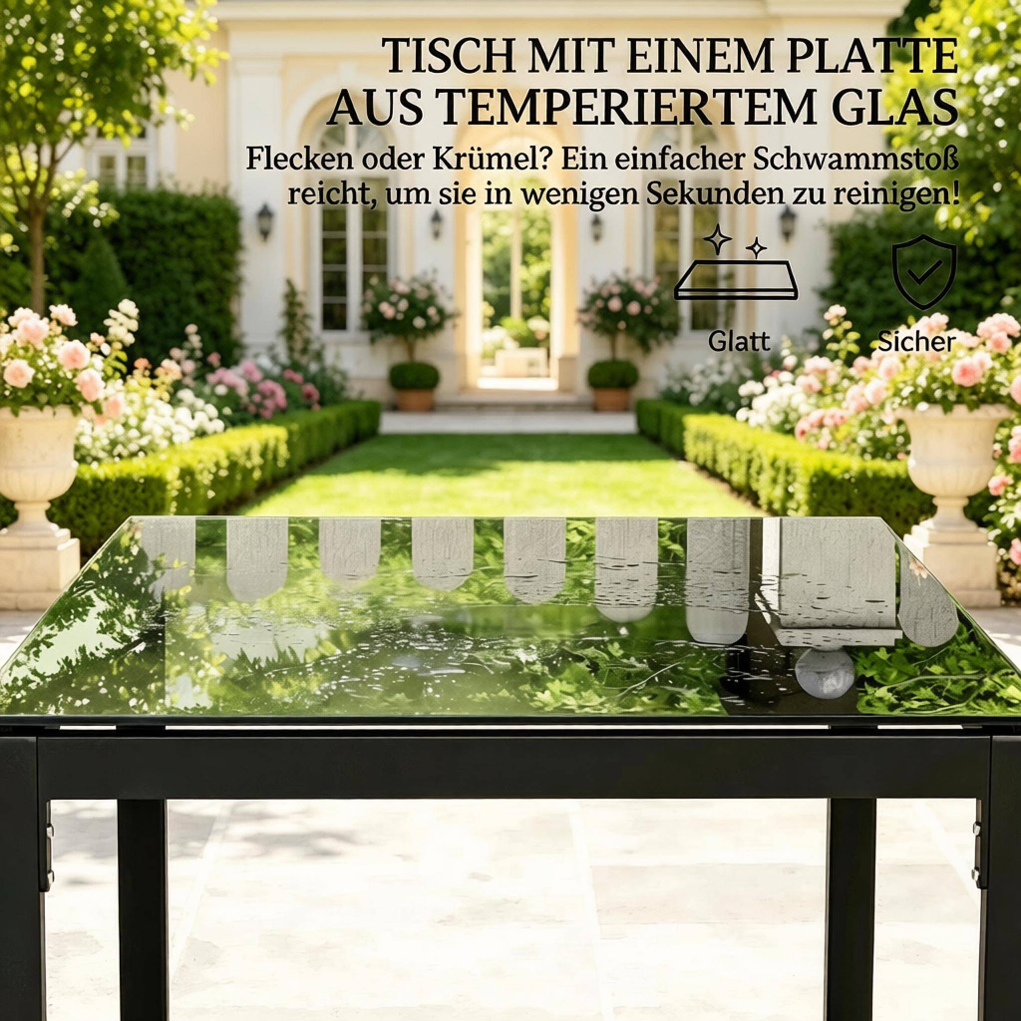 ComfortXL - Salon de jardin 3 pièces résine tressée brun kaki noir pour balcon compact - ComfortXL Outdoor Living - Image 3