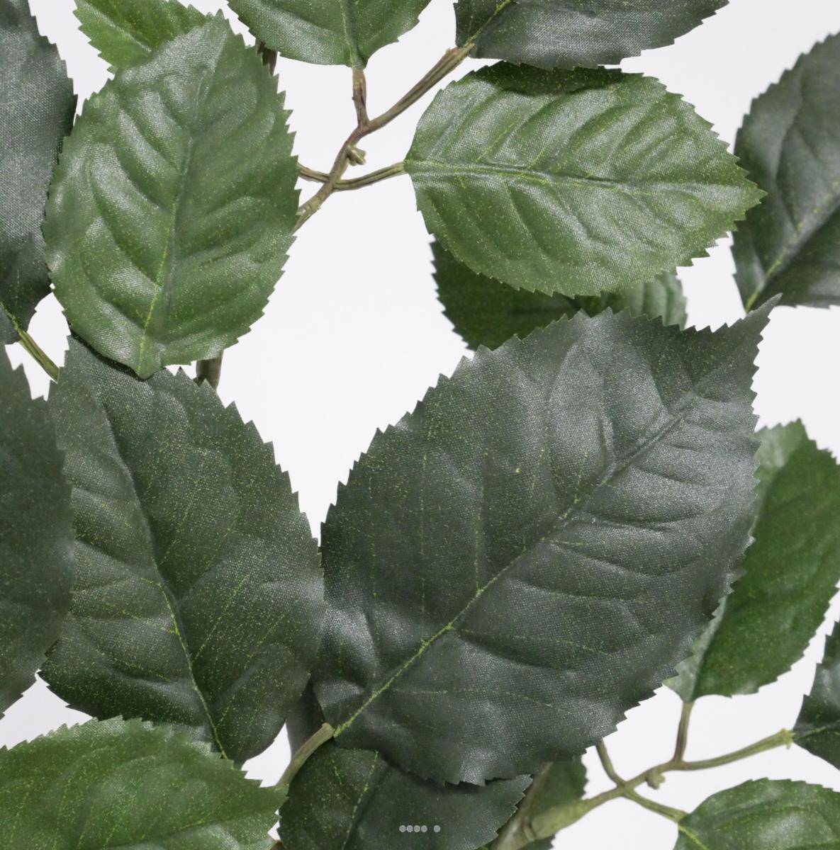 Artificielles - Branche de Hetre artificiel vert H 65 cm 43 feuilles feu retardant - Image 3