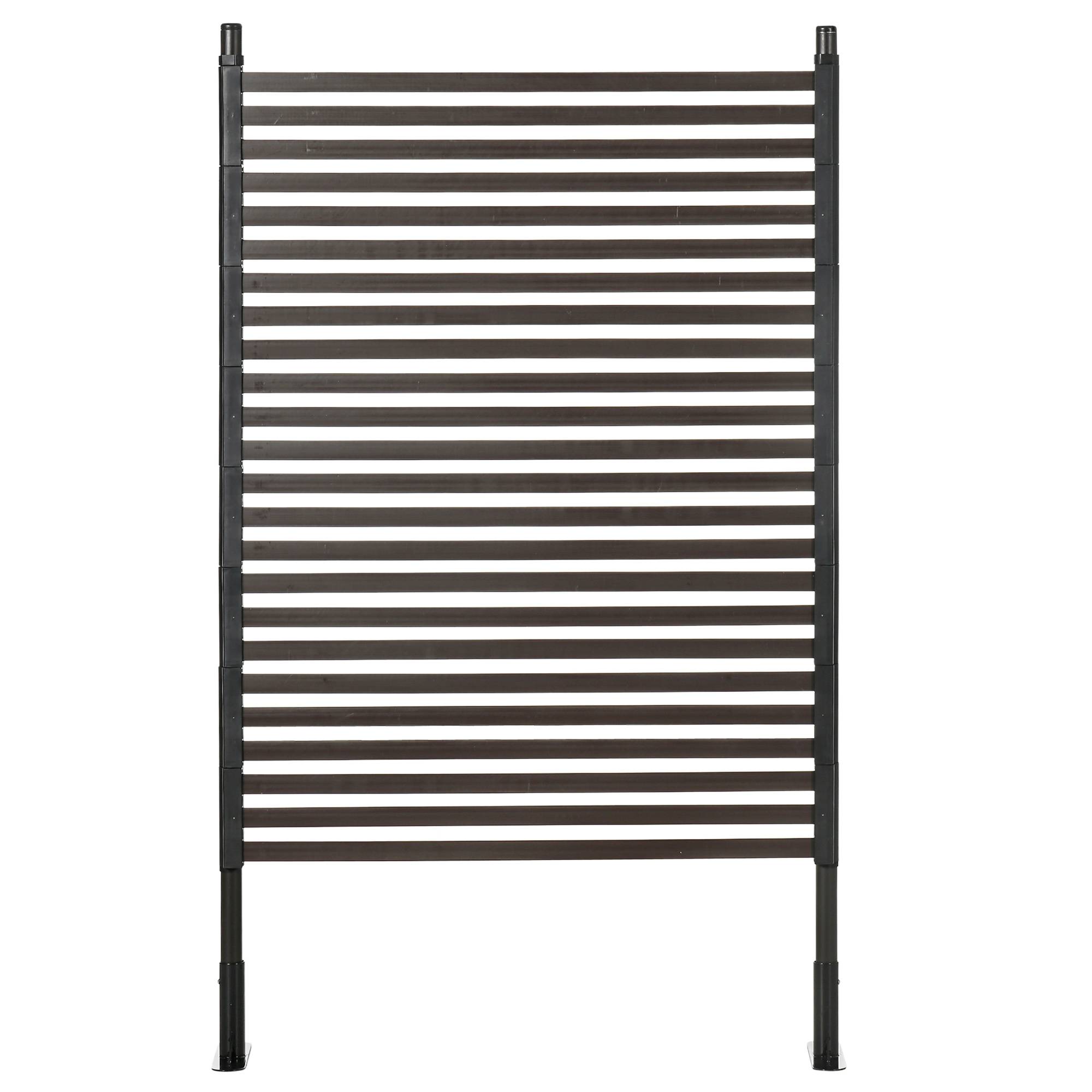 Panneau clotûre de jardin brise vue en métal extérieur avec pieds ou piquets à planter, modulaire, 93L x 22l x 150H cm - Image 8