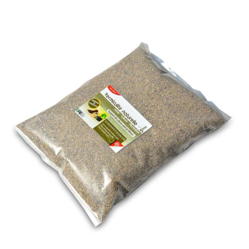 Vermiculite minérale naturelle pour semis cultures plantations - Sac 5 litres - Image 1