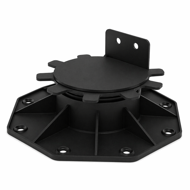 Plot réglable 30 à 60 mm pour terrasse bois et composite - support lambourde - Coloris - Noir - Image 1