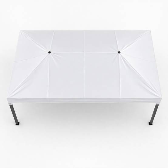 Terre Jardin - Tonnelle pliante pro 3 x 4,5 m Blanc et Gris - TERRE JARDIN - Image 2