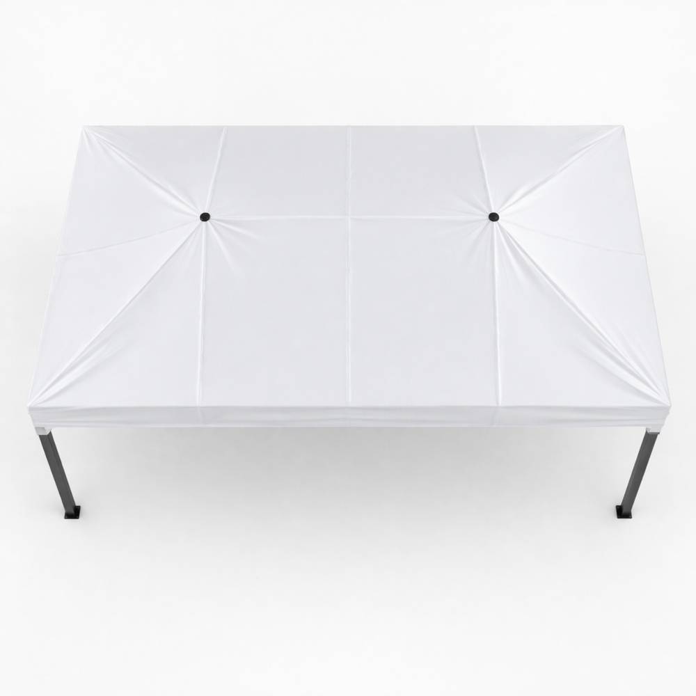 Terre Jardin - Tonnelle pliante pro 3 x 4,5 m Blanc et Gris - TERRE JARDIN - Image 2