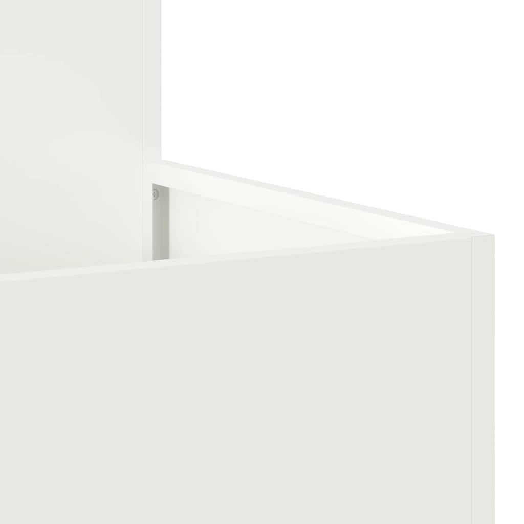 Maison Chic - Cache-pot, Pot De Fleurs Blanc 80 x 80 x 48 cm Acier g390 - Image 6