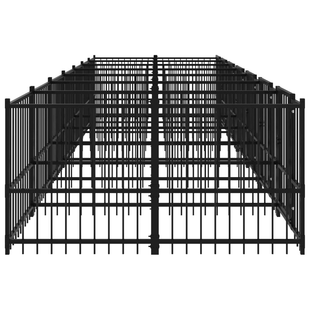 Vidaxl - Chenil d'extérieur pour chiens Acier 13,14 m² vidaXL 3124584 - Image 4