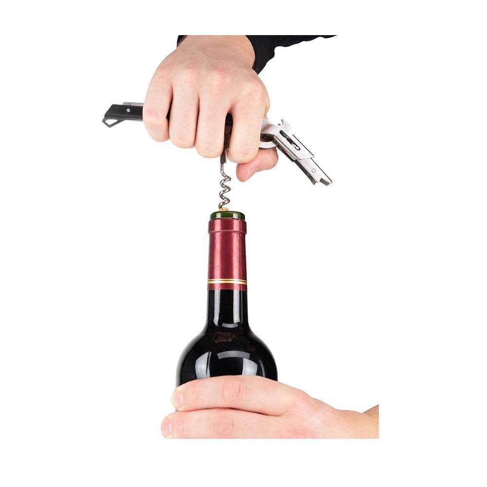 Tire-bouchon sommelier avec coupe-capsule et décapsuleur Clavelin - Image 4