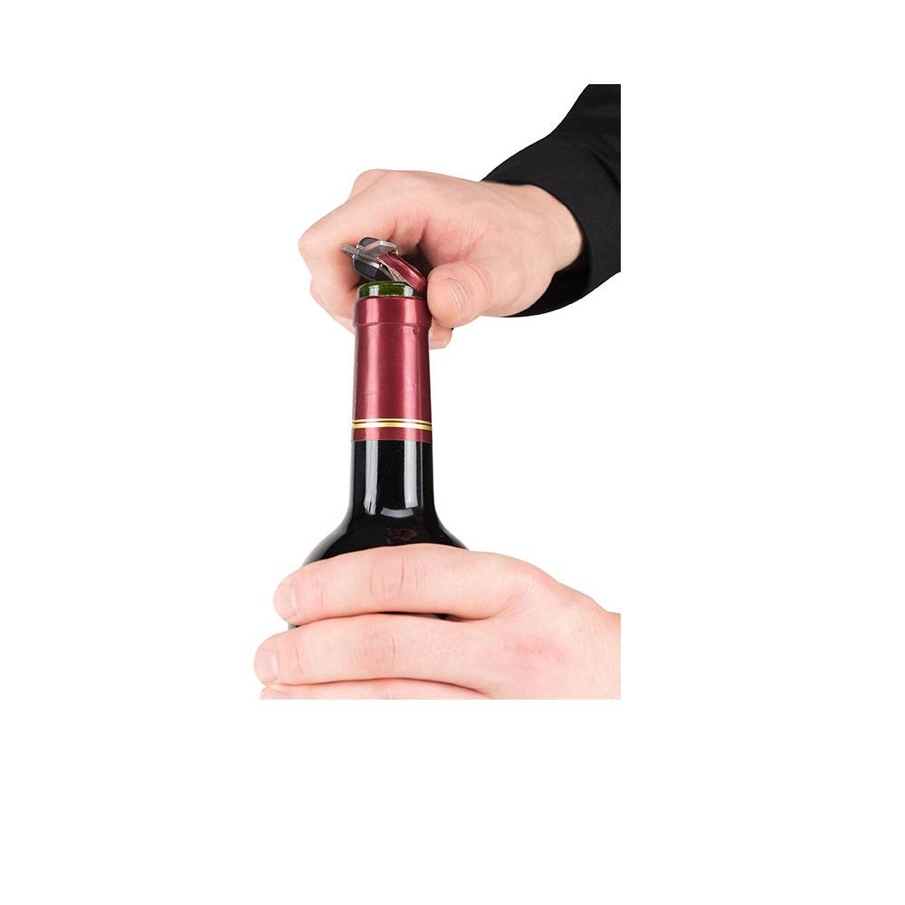 Tire-bouchon sommelier avec coupe-capsule et décapsuleur Clavelin - Image 3