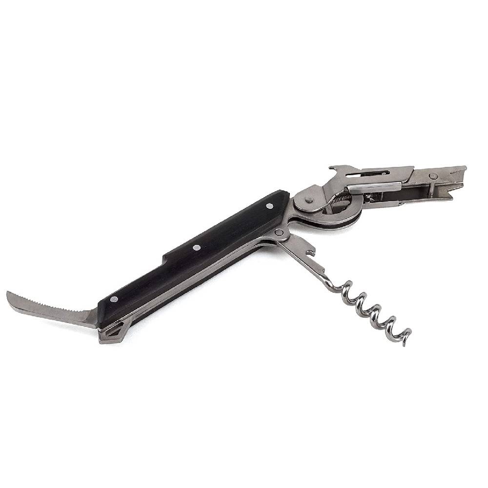Tire-bouchon sommelier avec coupe-capsule et décapsuleur Clavelin - Image 2
