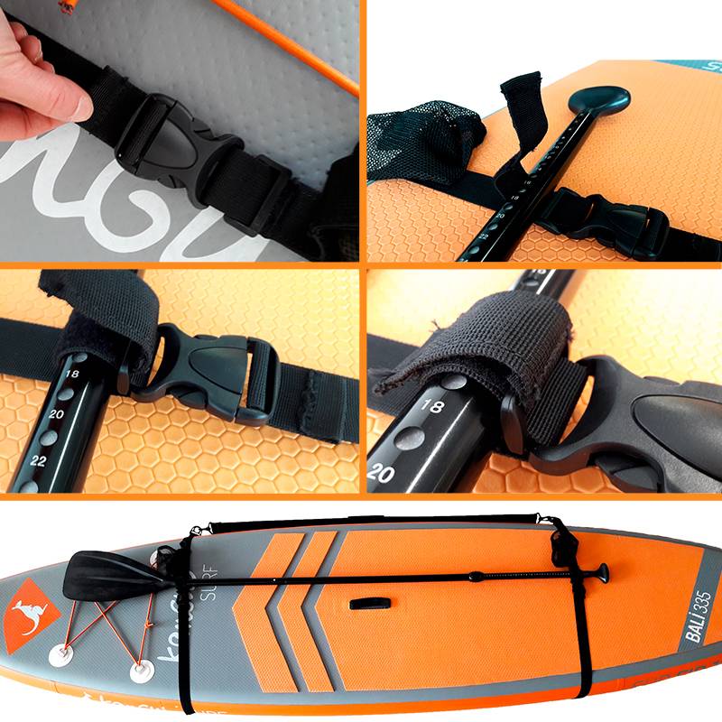 Kangui - KANGUI Sangle de portage pour stand up paddle gonflable avec fixation pagaie - Image 4