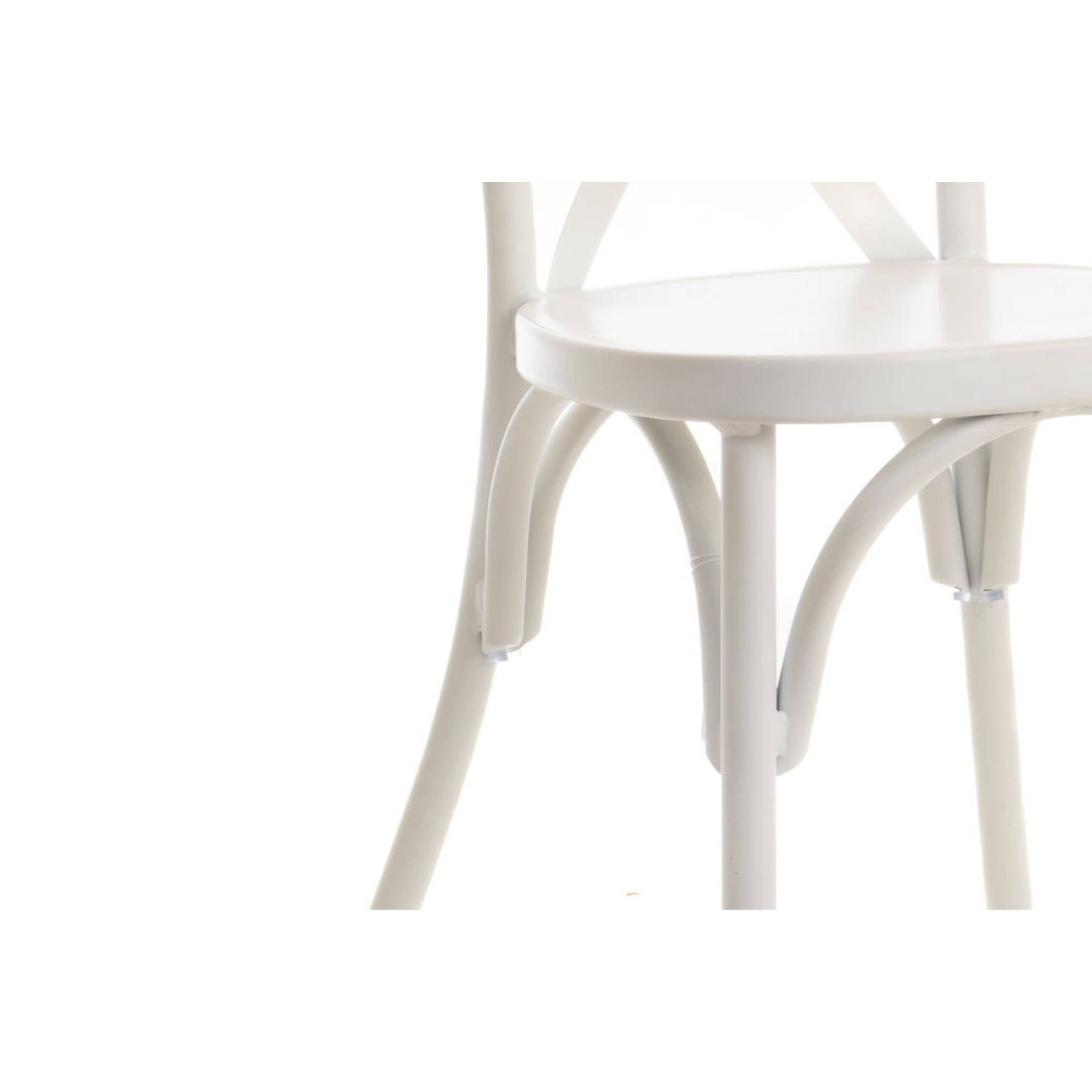 Autre - Chaise de jardin bistrot empilable en aluminium (lot de 2) - DAHLIA - Image 4