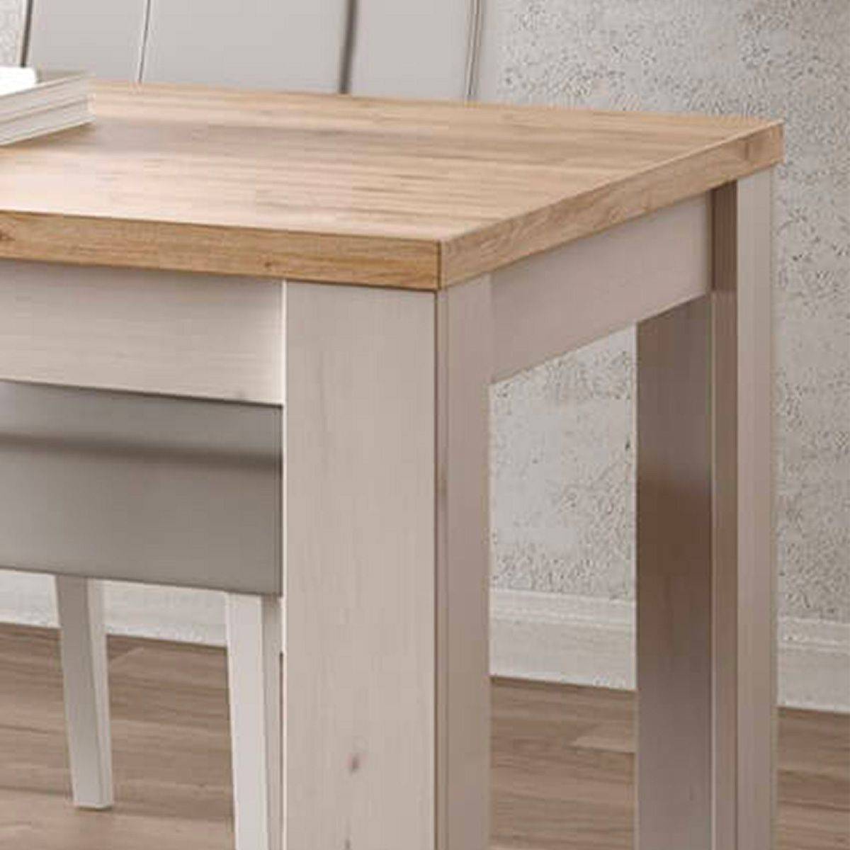 Table Repas 180cm Aspect Chêne Blanchi et Chêne clair - NASHVIL - Image 3