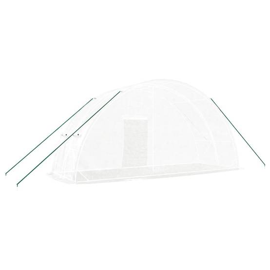 Serre de jardin 12m² - Serre de culture avec cadre en acier blanc 6x2x2,85 m MAISON CHIC - Image 6