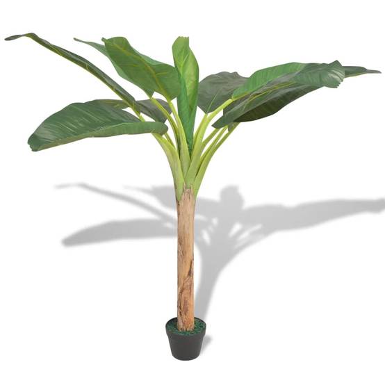 Bananier artificiel bois et plastique vert 25 x 25 x 150 cm - PANGIVO - Image 1