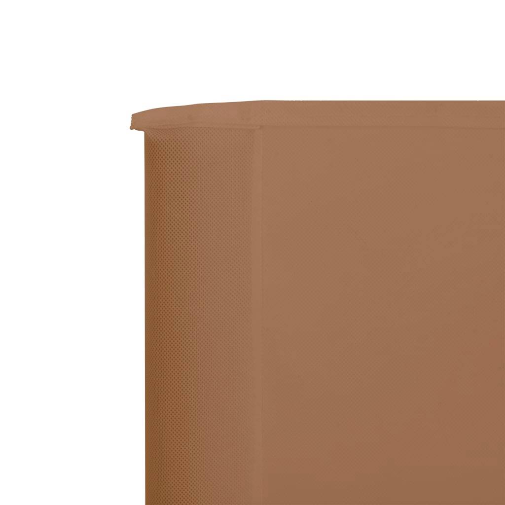 Helloshop26 - Brises-vue paravent 9 panneaux tissu 1200 x 160 cm taupe - Image 4