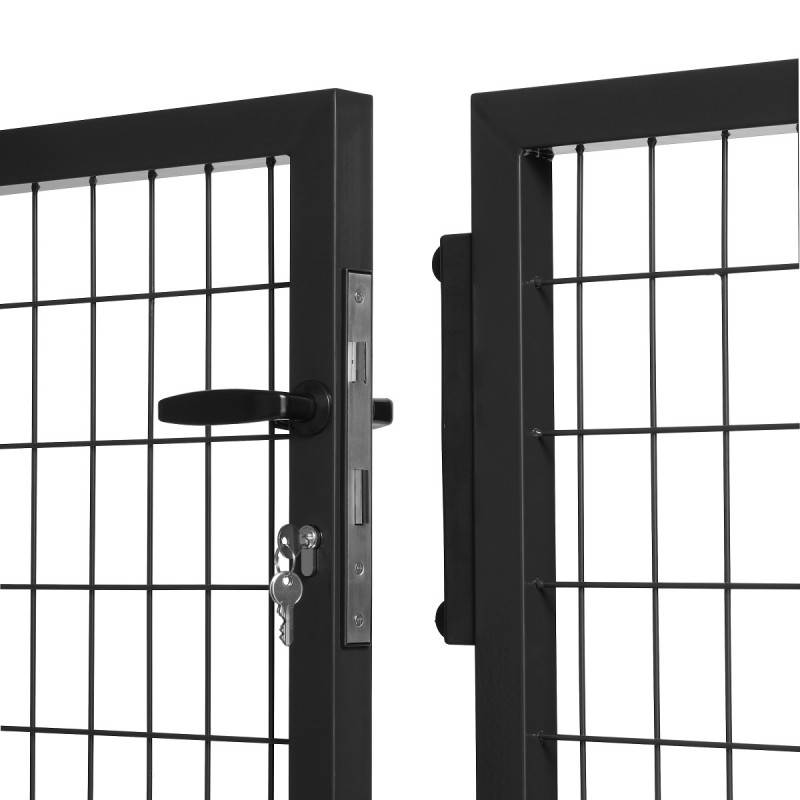 Portail grillagé Square passage 4m ht 2m noir - Easy Clôture - Image 2