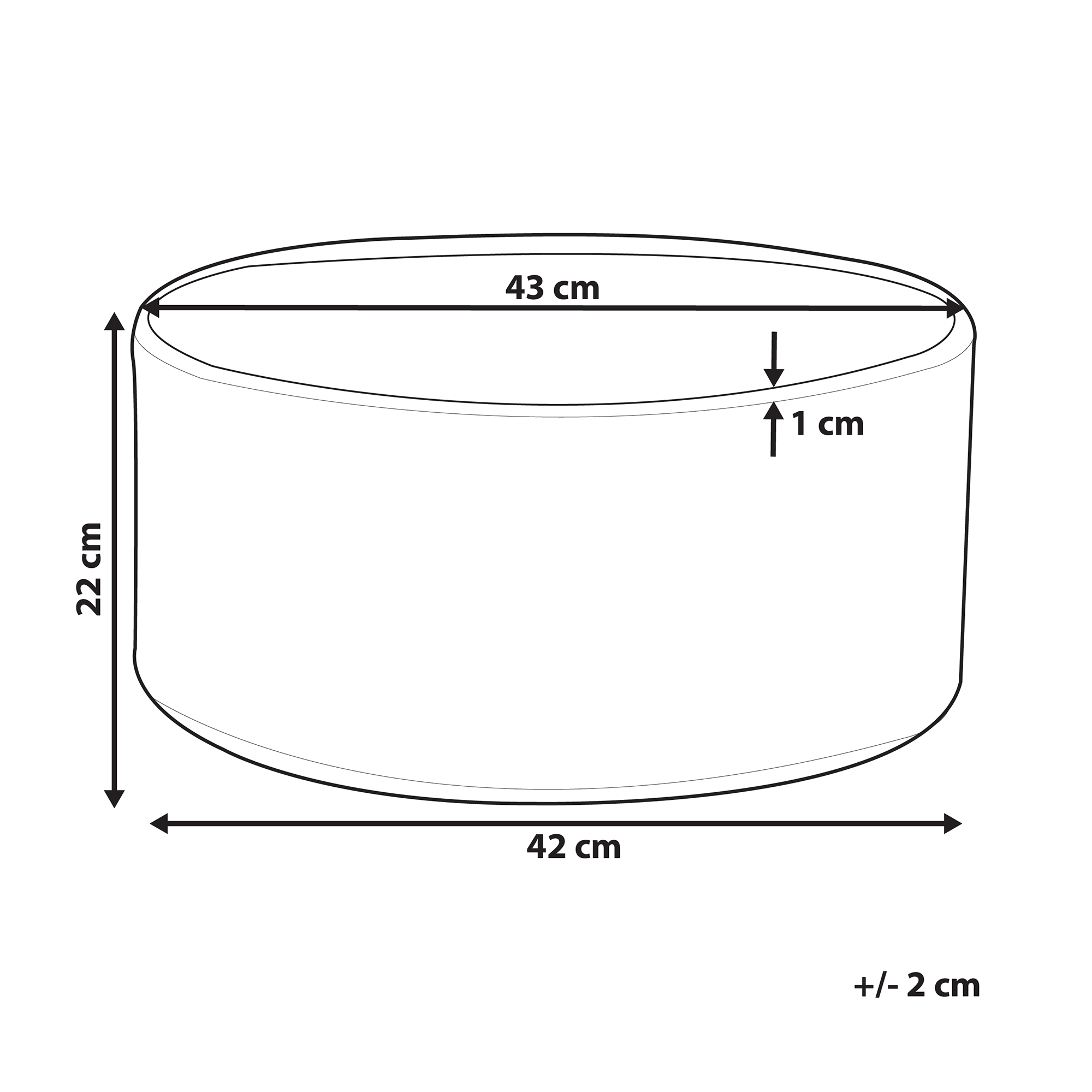 Beliani - Cache-pot d'extérieur Fibre d'argile Blanc VALTA - Beliani - Image 3