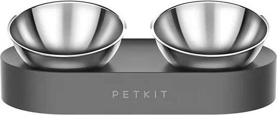 Gamelle métallique PETKIT Fresh Nano - Réglable à 15° - Chats et chiens - Acier inoxydable.