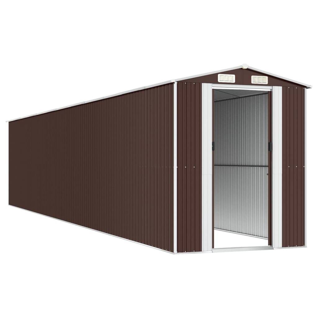 Vidaxl - Abri de jardin Marron foncé 192x1021x223 cm Métal galvanisé vidaXL 3147470 - Image 5