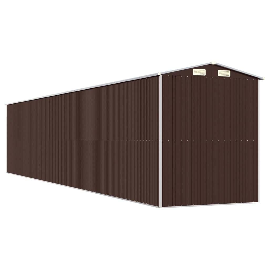 Vidaxl - Abri de jardin Marron foncé 192x1021x223 cm Métal galvanisé vidaXL 3147470 - Image 7