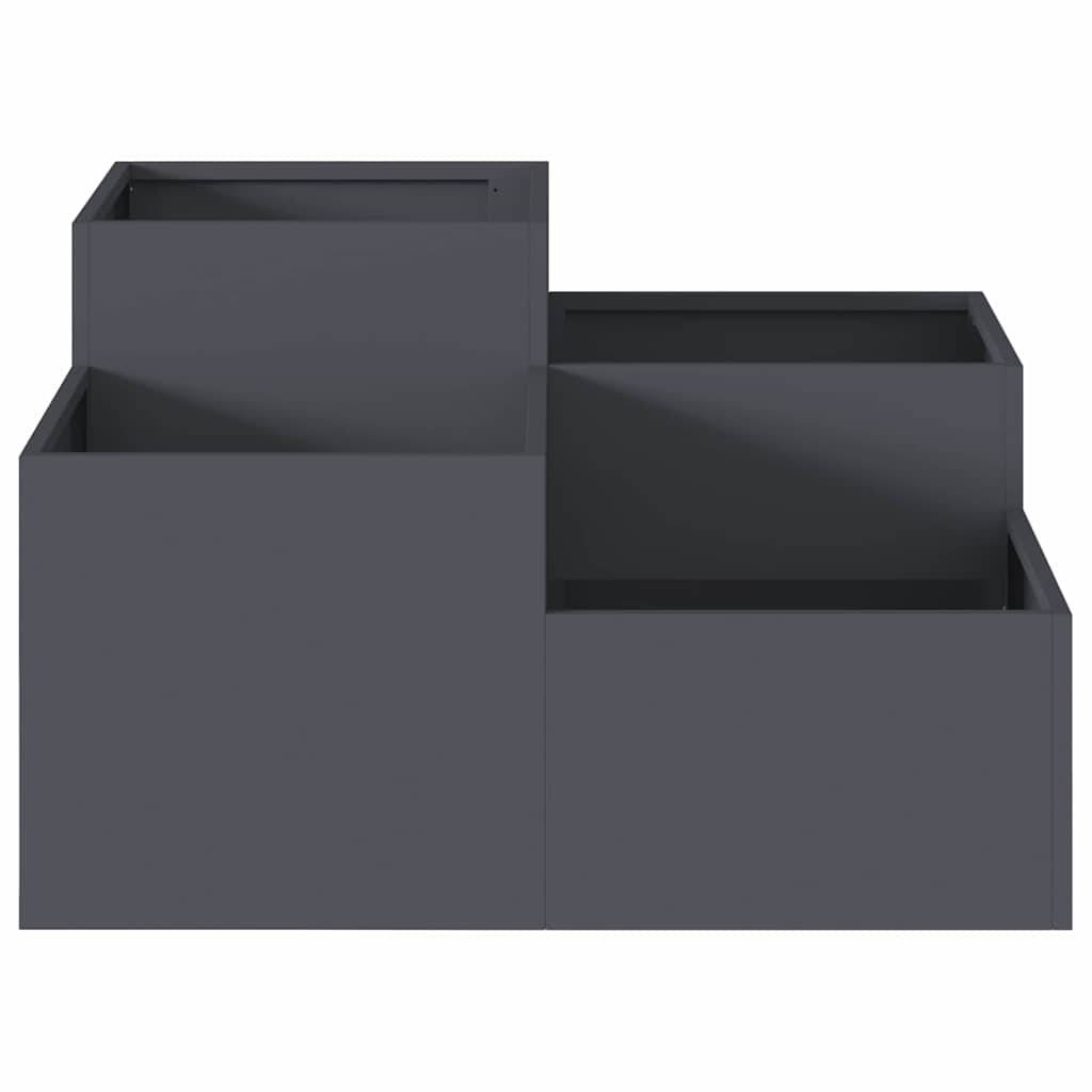 Maison Chic - Cache-pot, Pot De Fleurs Anthracite 80 x 80 x 48 cm Acier g323 - Image 3