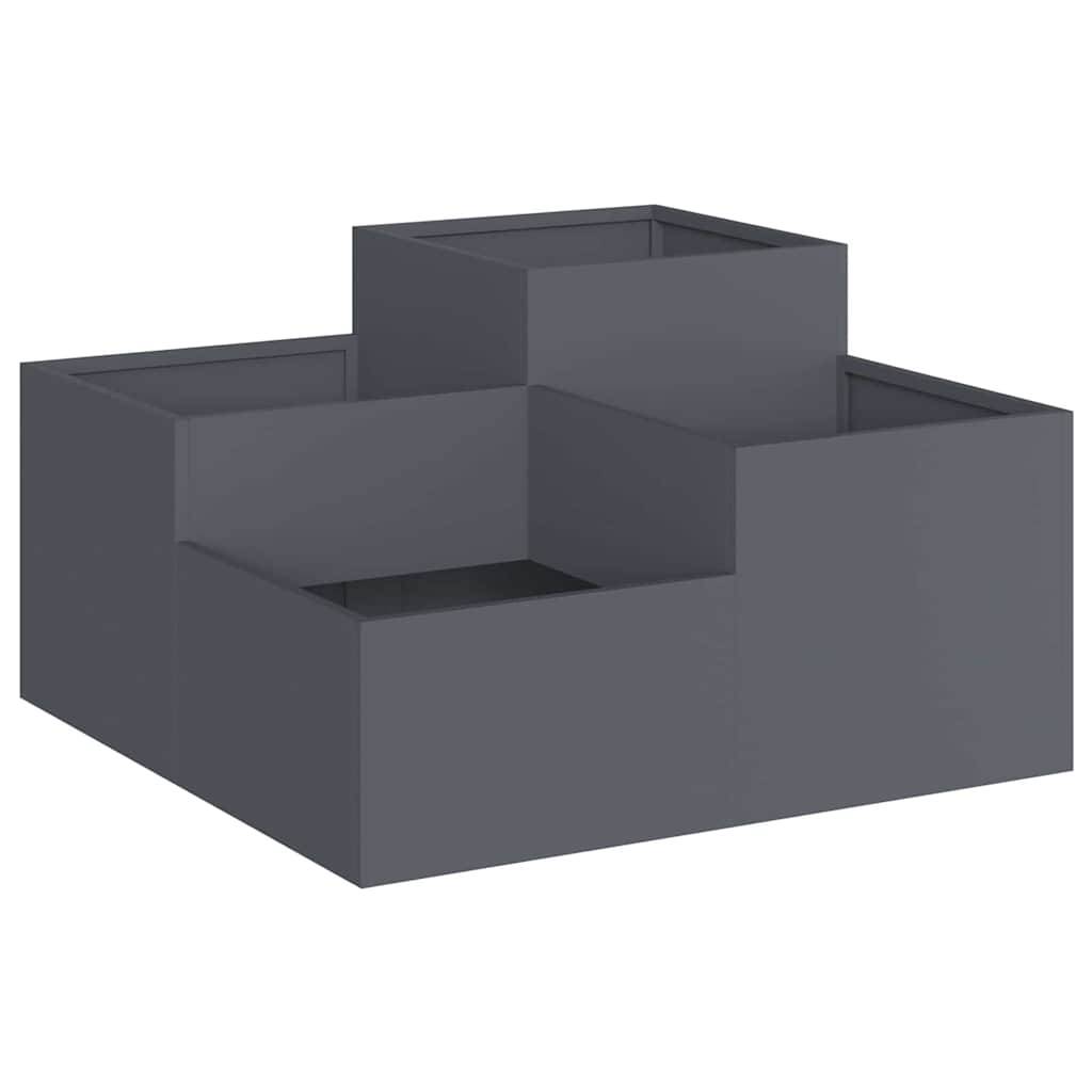 Maison Chic - Cache-pot, Pot De Fleurs Anthracite 80 x 80 x 48 cm Acier g323 - Image 1