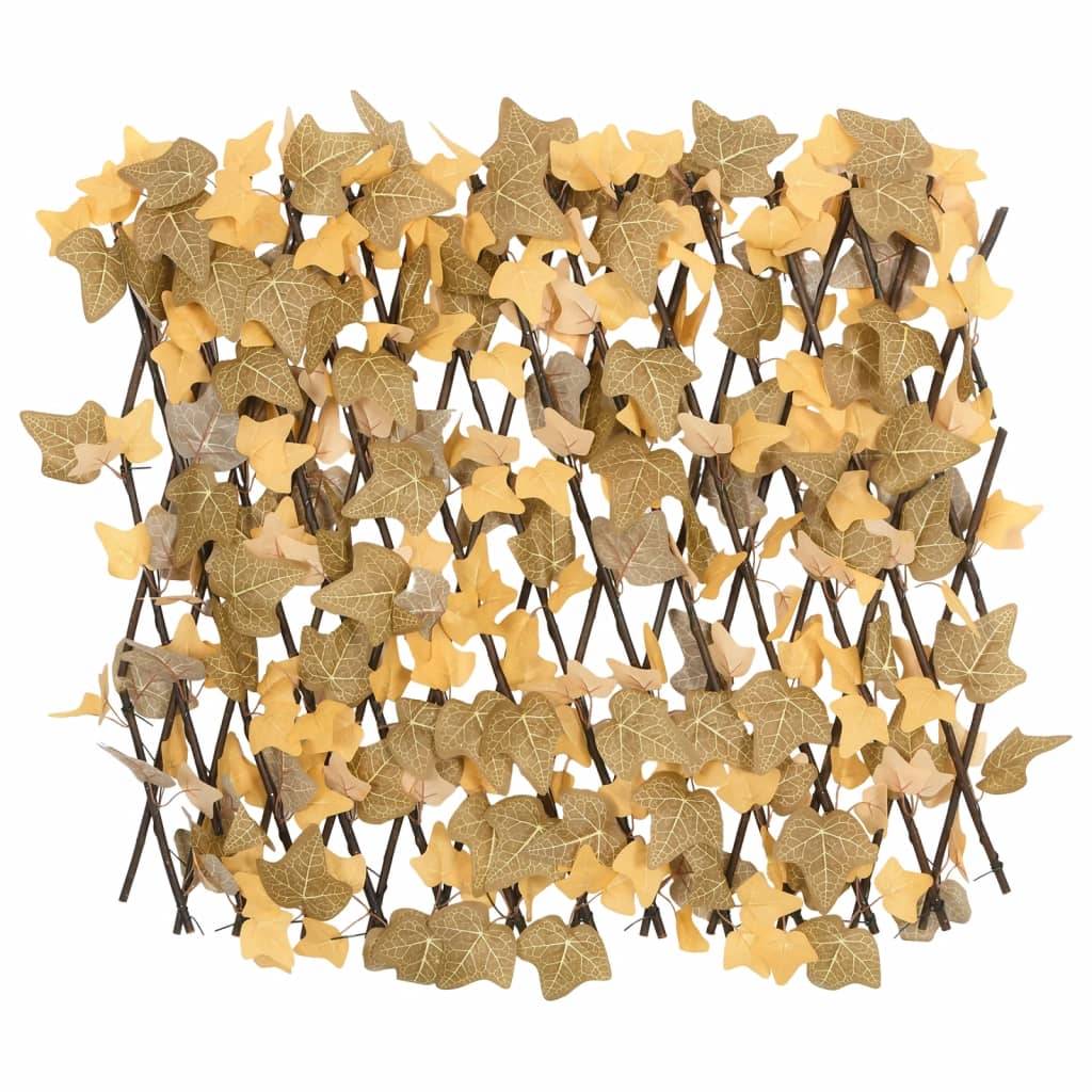 Treillis de feuille d'érable artificiel PVC bois orange 70 x 30 cm - PANGIVO - Image 3