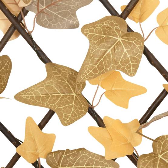 Treillis de feuille d'érable artificiel PVC bois orange 70 x 30 cm - PANGIVO - Image 6