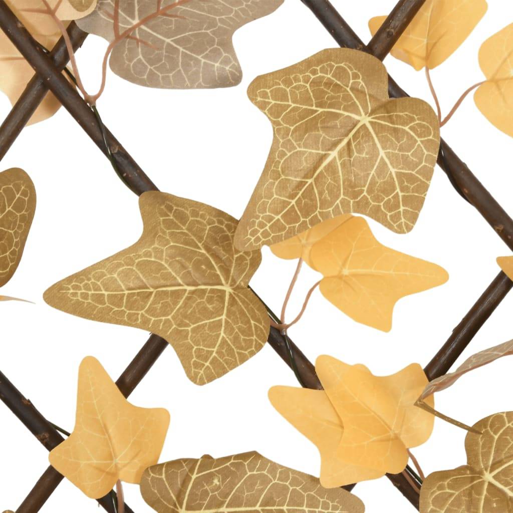 Treillis de feuille d'érable artificiel PVC bois orange 70 x 30 cm - PANGIVO - Image 6