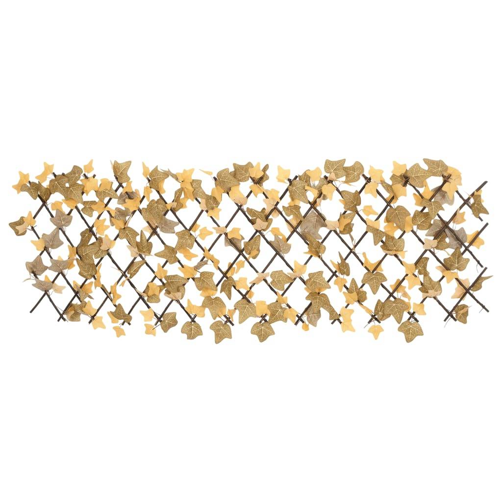 Treillis de feuille d'érable artificiel PVC bois orange 70 x 30 cm - PANGIVO - Image 4