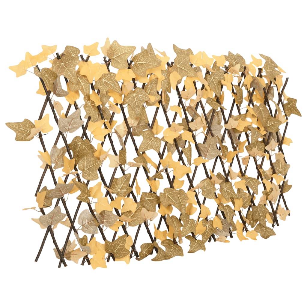 Treillis de feuille d'érable artificiel PVC bois orange 70 x 30 cm - PANGIVO - Image 2
