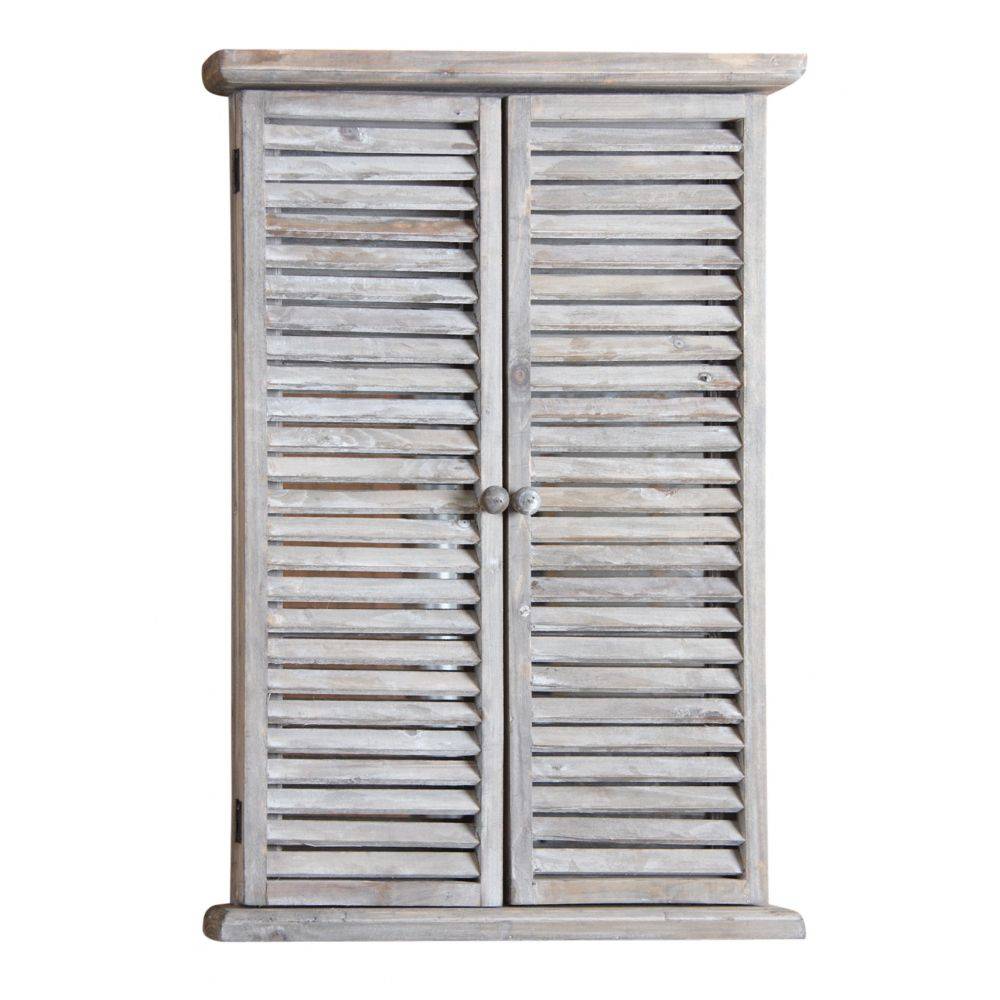 Aubry Gaspard - Miroir en bois teinté vieilli 87 x 7 x 71 cm - Image 3
