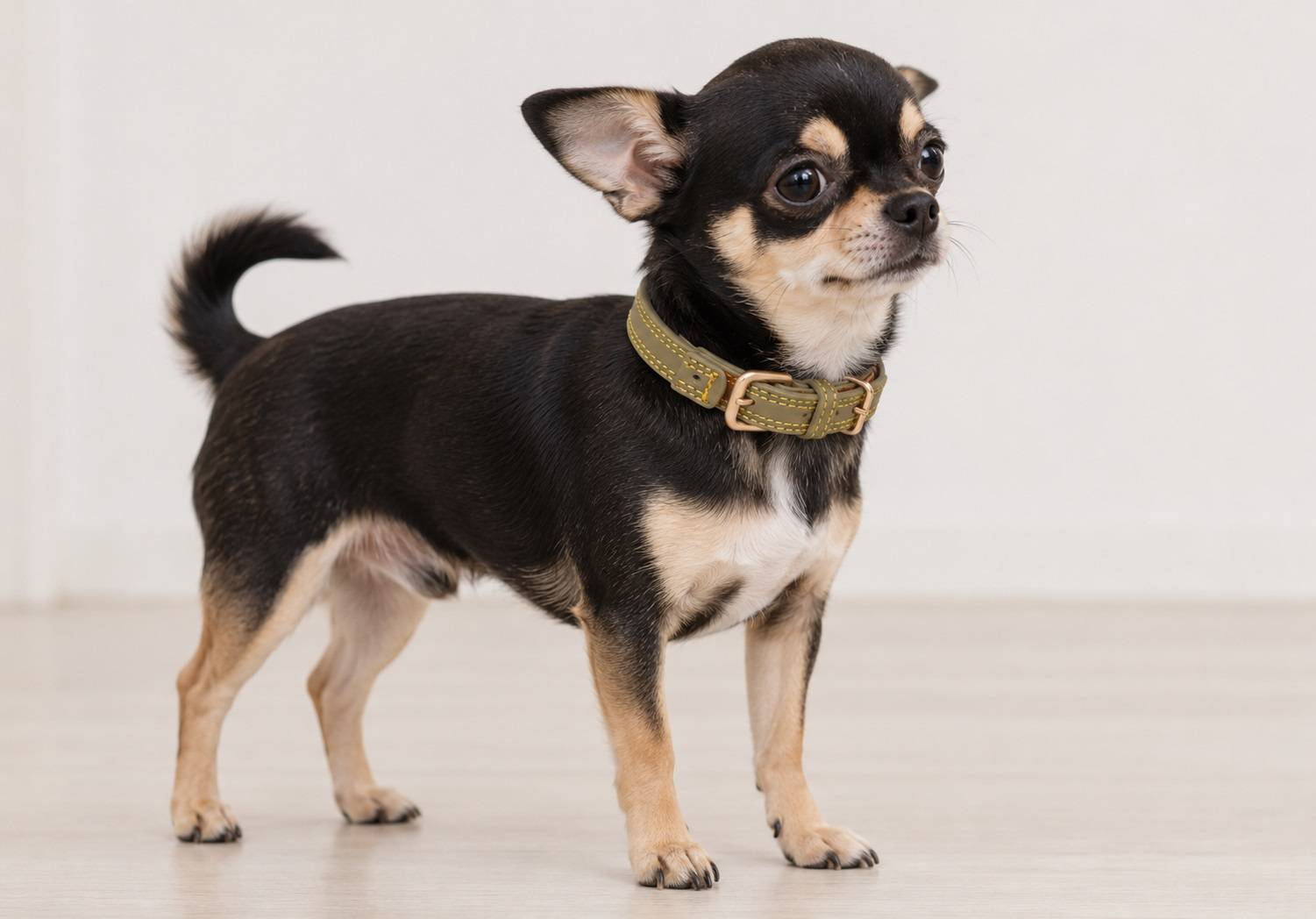 Eden - Collier pour chien Virginia en cuir XS / S 24-30cm 15mm vert - Image 2
