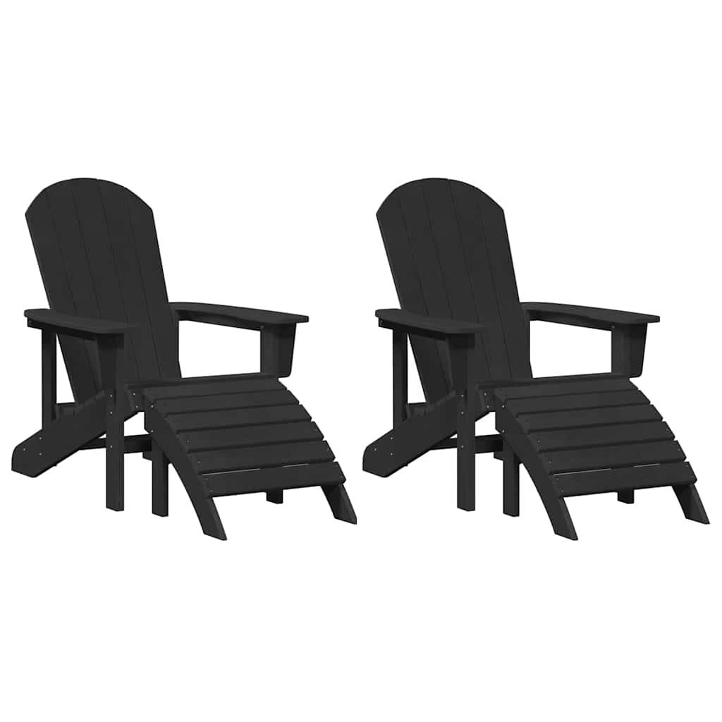 PANGIVO - Chaise de jardin Polyéthylène Noir 83 x 74 x 92 cm, Poids :42.96kg - PANGIVO - Image 2