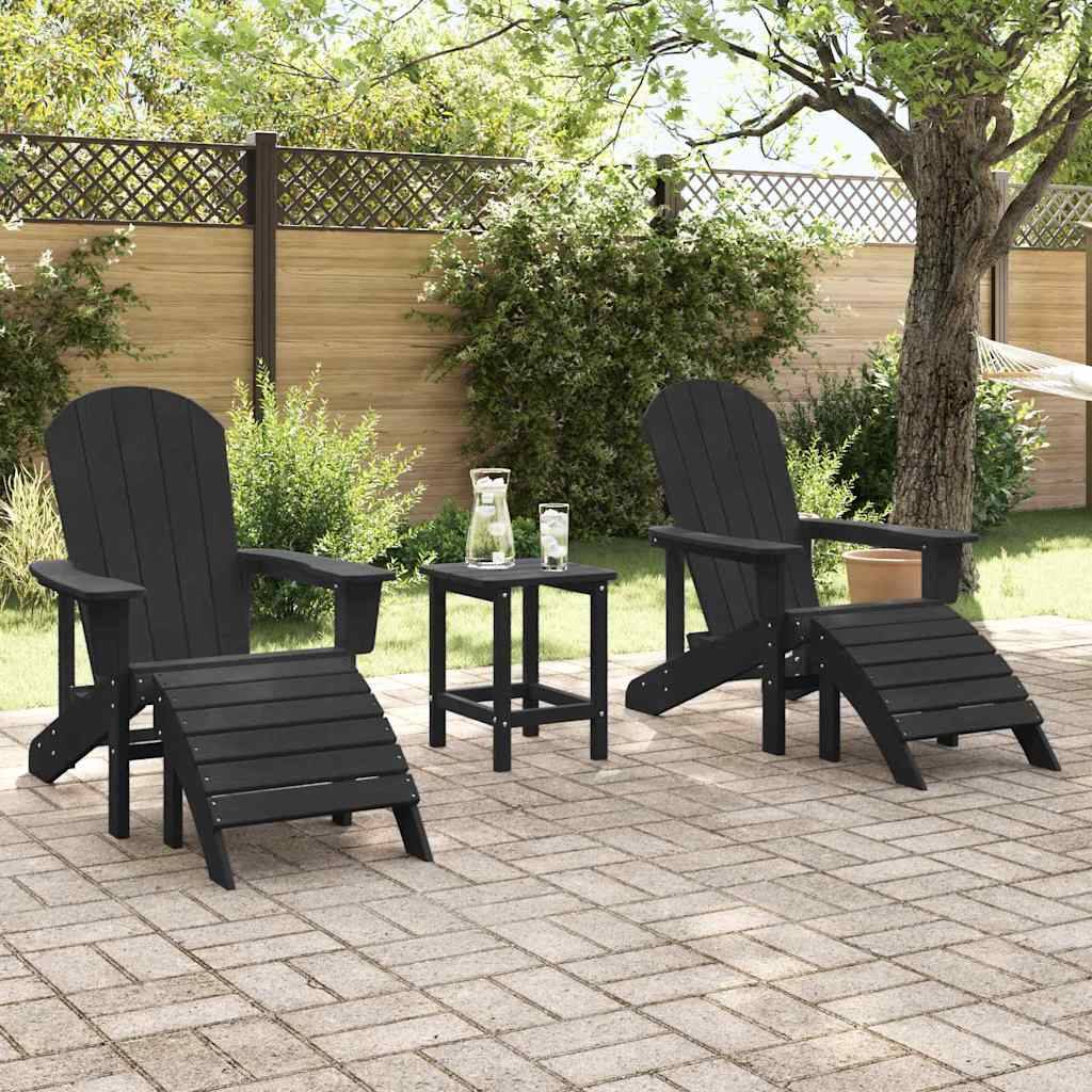 PANGIVO - Chaise de jardin Polyéthylène Noir 83 x 74 x 92 cm, Poids :42.96kg - PANGIVO - Image 3