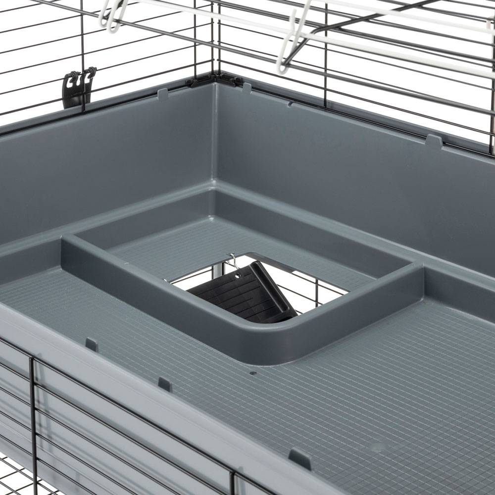 Ferplast - Cage Deux étages pour Lapins RABBIT 120 DOUBLE, Face avant Ouvrable, Support et Accessoires inclus - Image 6
