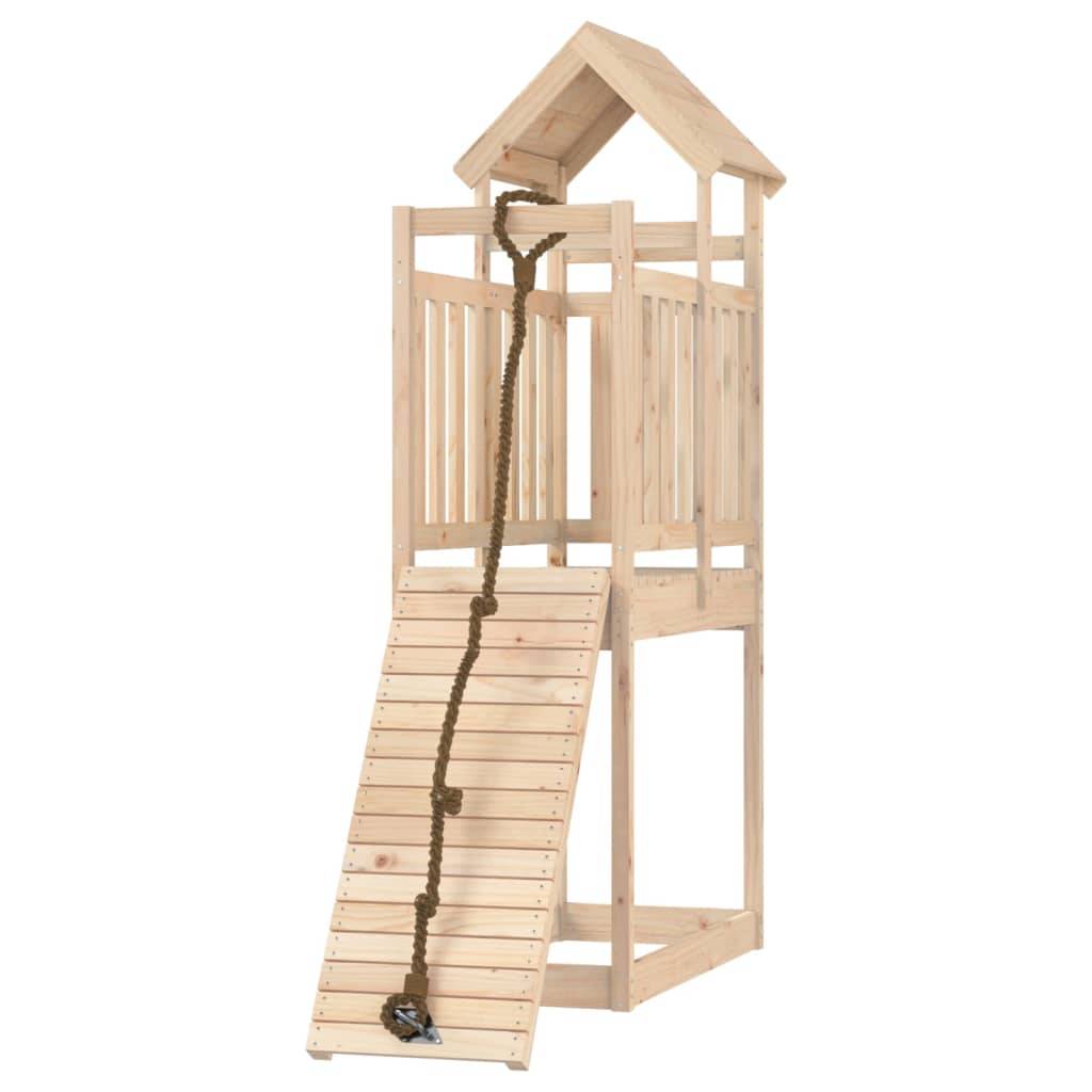 Helloshop26 - Maisonnette de jeu avec mur d'escalade 64 x 175 x 214 cm bois massif de pin - Image 2