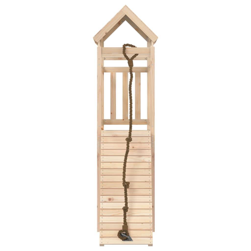 Helloshop26 - Maisonnette de jeu avec mur d'escalade 64 x 175 x 214 cm bois massif de pin - Image 3