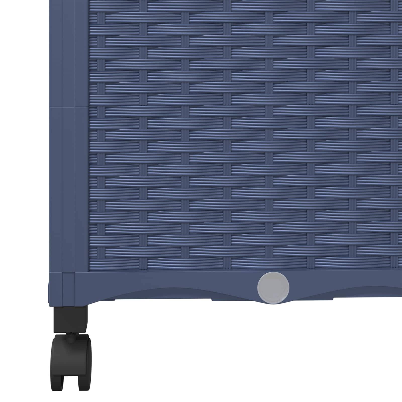 Bac à fleurs polypropylène gris bleu 40 x 40 x 146 cm - PANGIVO - Image 6