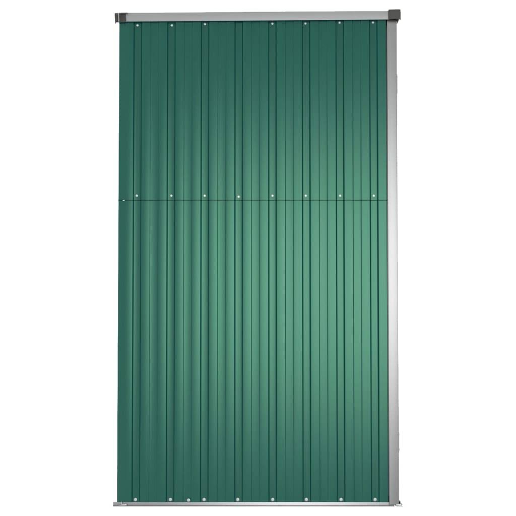 Abri à outils 1.43m² - Cabane à outils - Abri de jardin vert 161x89x161 cm acier galvanisé MAISON CHIC - Image 5