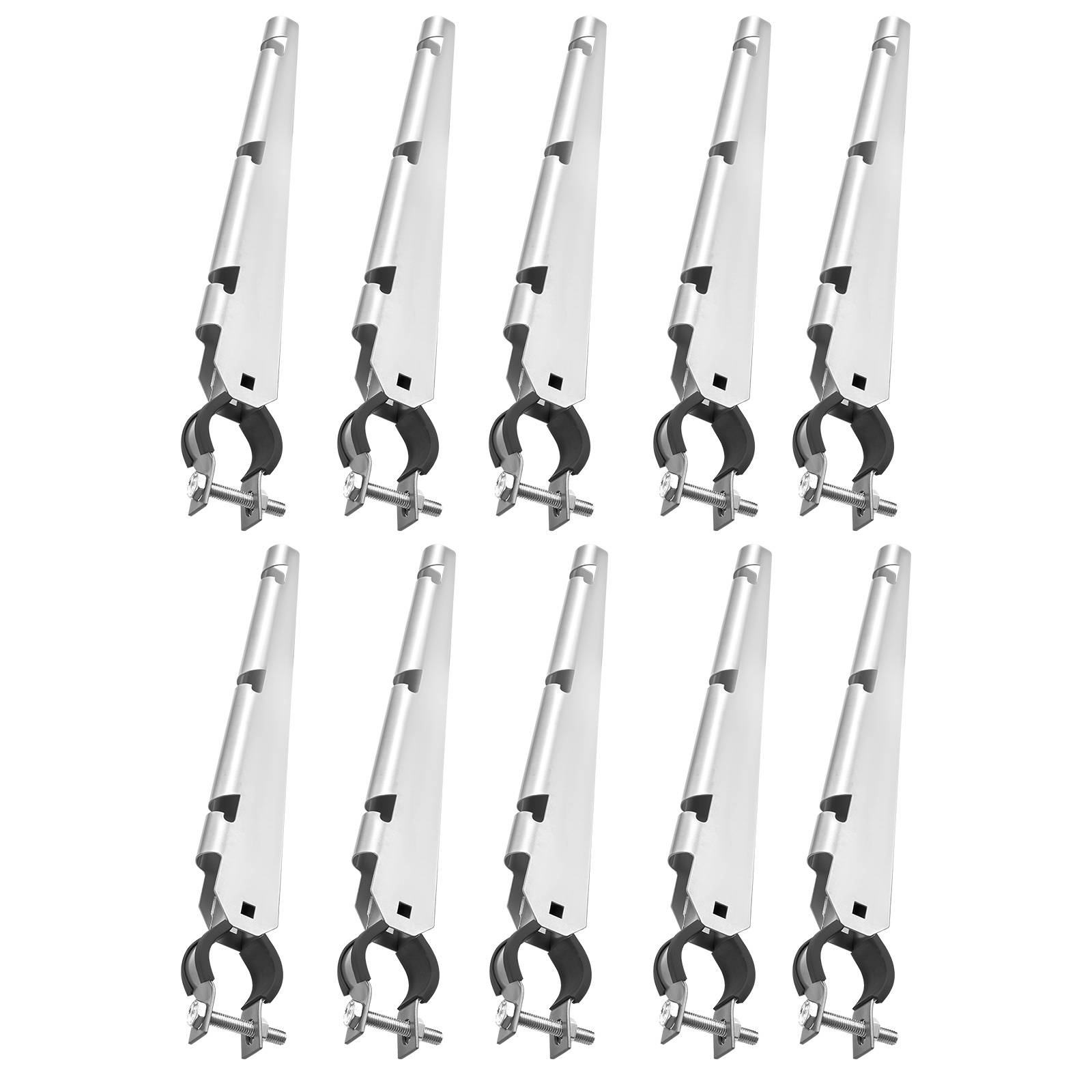 Vevor - VEVOR Bras Extension Fil Fer Barbelé Poteau Clôture Maille Losangée 10PCS 37,5cm - Image 1