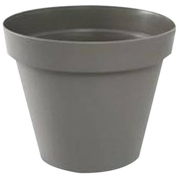 Sans Marque - Eda Pot De Fleur Rond Toscane - ø 30 X H 26 Cm - 10 L - Taupe - Image 2