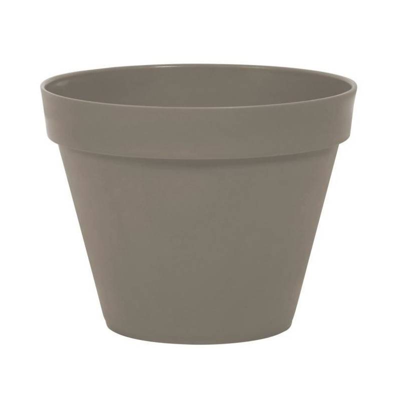 Sans Marque - Eda Pot De Fleur Rond Toscane - ø 30 X H 26 Cm - 10 L - Taupe - Image 1