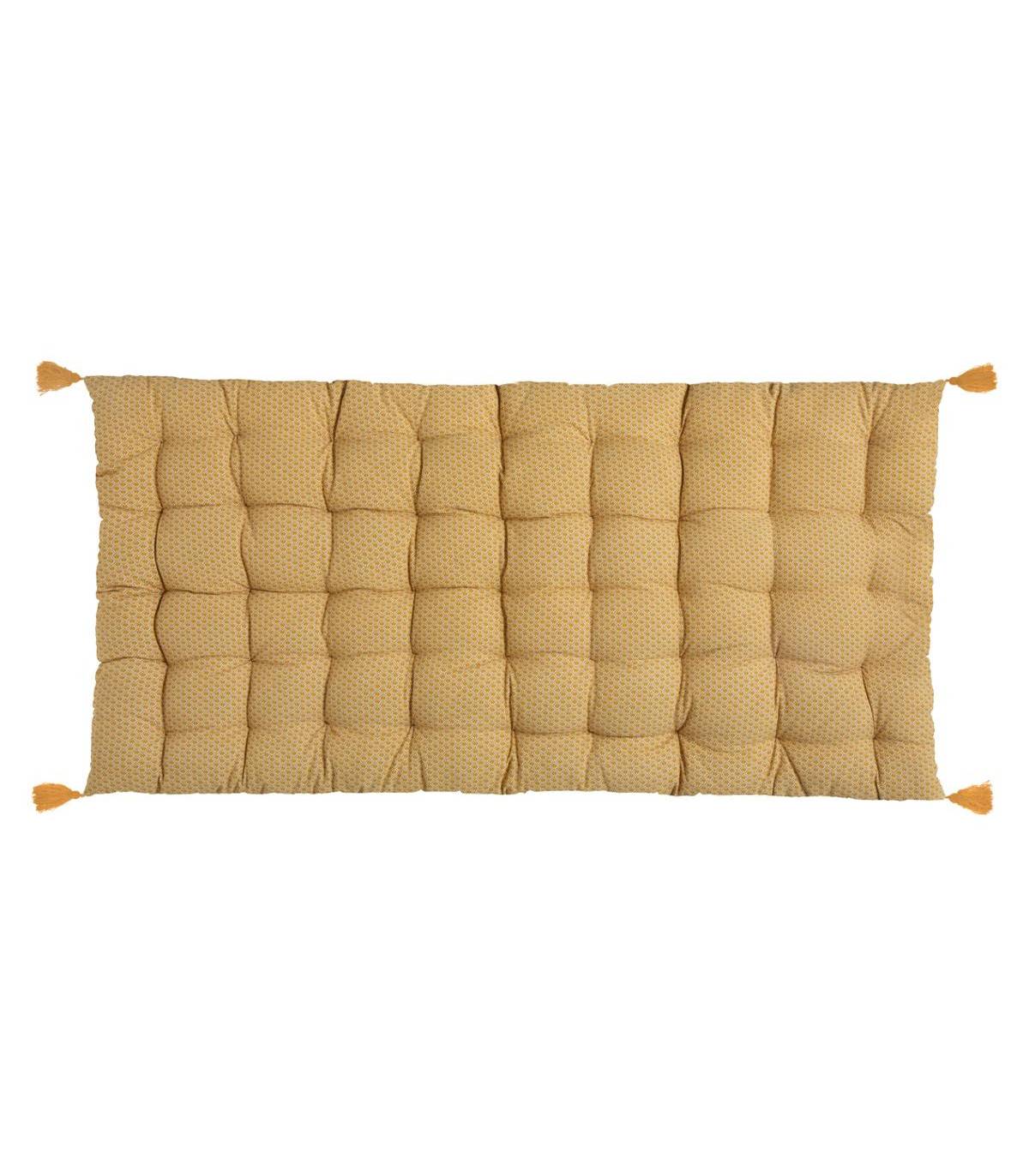 Matelas de Sol Ocre avec Pompons 60 x 120 cm - Image 1