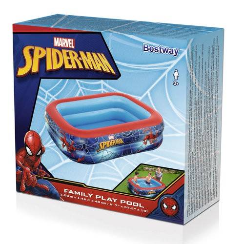 Entrepotbrico - Piscine gonflable Spider-Man 200 x 146 x 48 cm Bestway 98011 - Image 3