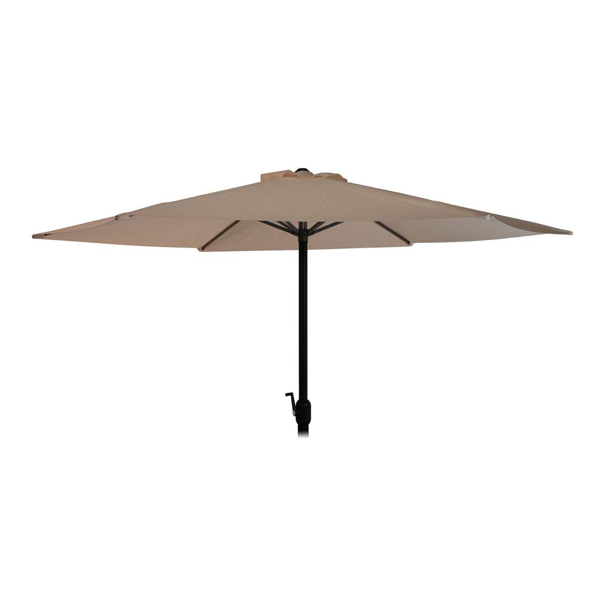 Parasol droit taupe Ø3m - Cémonjardin - Image 1