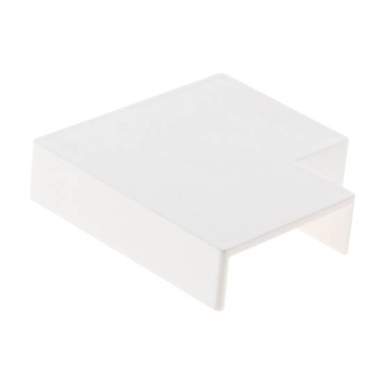 Zenitech - Angles plats moulure 30x10mm blanc lot de 4