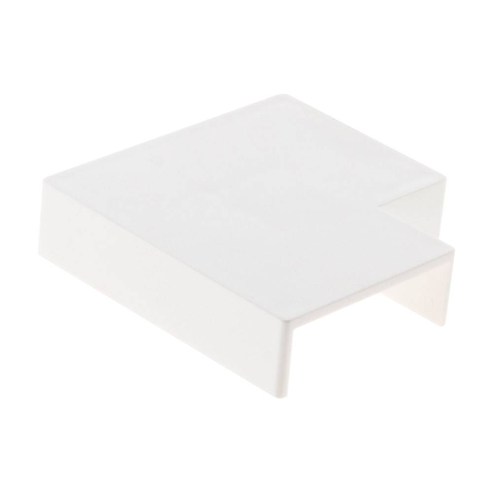 Zenitech - Angles plats moulure 30x10mm blanc  lot de 4